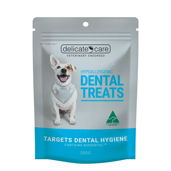 DELICATE CARE DOG TREAT HYPOALLERGENIC DENTAL 300G